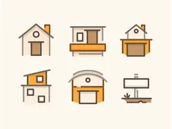House Icons Set - residential - No Watermark PNG