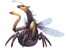 Purple Dragonfly - dragon-like - Lossless PNG