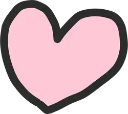 Pink Heart Shape Pattern - line - Lossless PNG