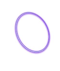 Purple Halo - neon light - outline - No Background PNG