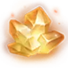 Golden Crystal Cluster - shining - Transparent Layer PNG
