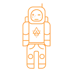 Orange Robot - mechanical - No Background PNG