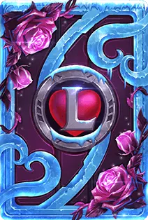 Ice Rose Heart Badge - ice - Free PNG