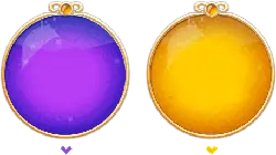 Purple Gemstone - circle - Transparent Background PNG