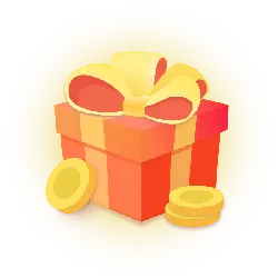 Gift Box - coins - box - Transparent Layer PNG