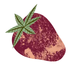 Strawberry - red - art - No Background PNG