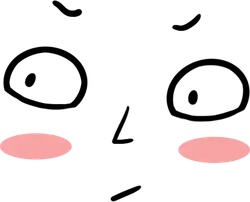 Pink-Eyed Cartoon Character - pink - No Watermark PNG