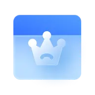 Blue Crown Icon - icon - No Watermark PNG