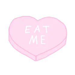 Eat Me Candy Heart - heart shape - Lossless PNG