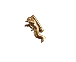 Astronaut - gold - floating - Lossless PNG