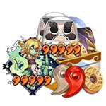 Pirate Skull - coins - PNG