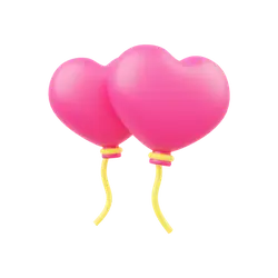 Heart Balloon - heart shape - party - Transparent Background PNG