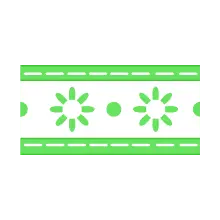 Green Patterned Decorative Band - design - Lossless PNG