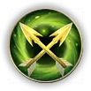 Green Arrow Badge - logo - Lossless PNG