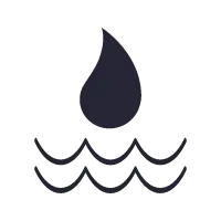 Water Drop - minimalist - No Background PNG