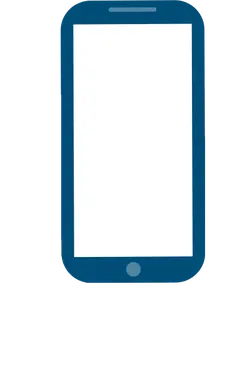Blue Smartphone - icon - No Watermark PNG