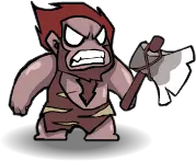 Red-Haired Warrior - axe - No Watermark PNG