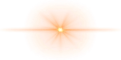 Sun Halo - natural phenomenon - orange - High Resolution PNG