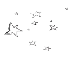 Stars Pattern - pentagram - No Watermark PNG
