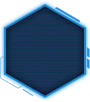 Blue Hexagon Pattern - No Watermark PNG