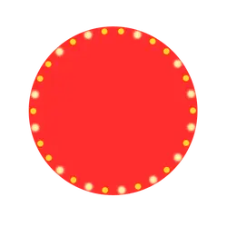 Neon Circle - red - No Watermark PNG