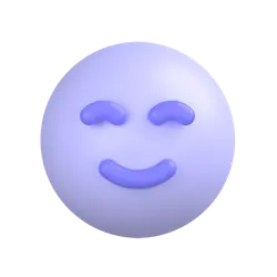 Smiling Face - simple - purple - No Watermark PNG