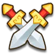 Crossed Swords - game - No Background PNG