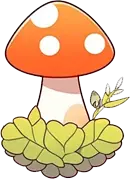 Mushroom - leaves - High Resolution PNG
