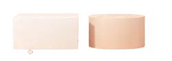 Cube and Cylinder - geometric shape - PNG