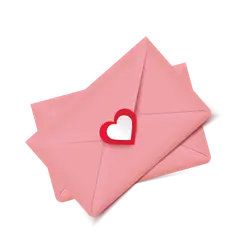 Pink Envelope - heart - pink - High Resolution PNG