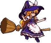 Flying Girl - broom - Transparent Background PNG