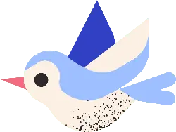 Abstract Bird - white - No Watermark PNG