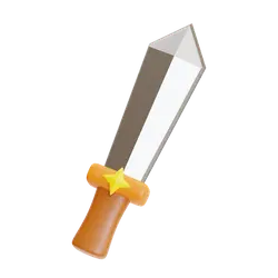 Crystal Sword - cartoon - PNG Images