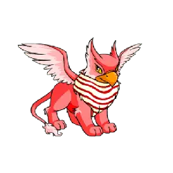 Pink Griffin - lion - High Resolution PNG
