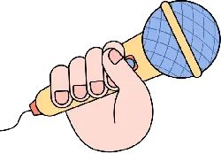Hand Holding Microphone - hand - No Watermark PNG