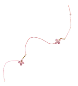 Pink Flower Garland - decorative item - Transparent Layer PNG