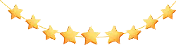 Gold Star Chain - holiday - High Resolution PNG