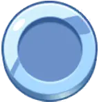 Blue Disc - circular - High Resolution PNG