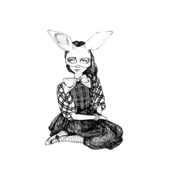Rabbit Ear Girl - girl - illustration - Lossless PNG