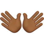 Open Hands Emoji - open - Lossless PNG