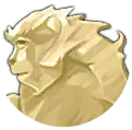 Lion Sculpture - gold - PNG Images
