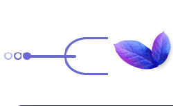 Blue Leaves - tech - High Resolution PNG