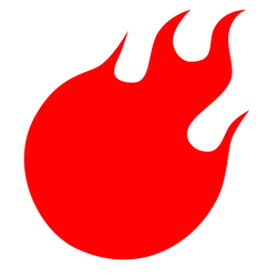 Flame Logo - red - Curated PNG