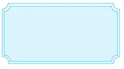 Blue Border Rectangle - High Resolution PNG