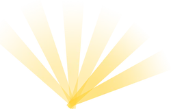 Golden Light Beams - radiating - No Watermark PNG