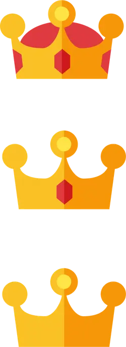 Crown - red - Transparent Layer PNG
