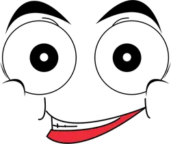 Smiling Face - simple - red - No Watermark PNG