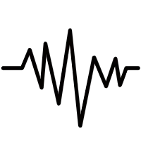 White Arrow on Black Background - PNG