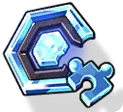 Hexagonal Puzzle Piece - game prop - No Watermark PNG