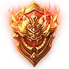 Flaming Shield - sign - Transparent Background PNG